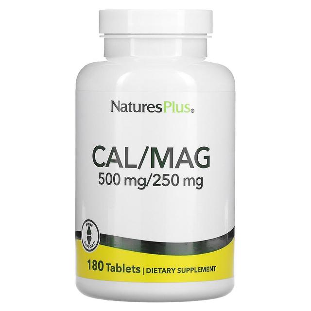 Nature's Plus NaturesPlus, Cal/Mag, 500 mg/250 mg, 180 tablettia on Productcaster.