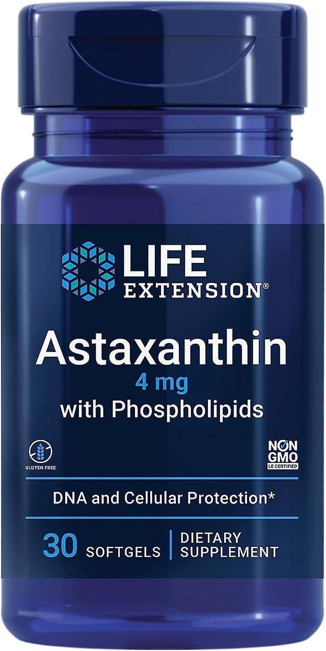 Life Extension Astaxanthin with Phospholipids 4 mg 30 Softgels on Productcaster.