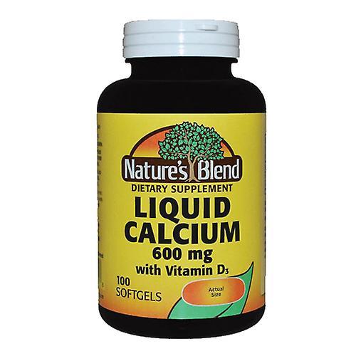 Nature's Blend Natures Blend Liquid Calcium With Vitamin D,600 mg ,100 caps (Pack of 1) on Productcaster.