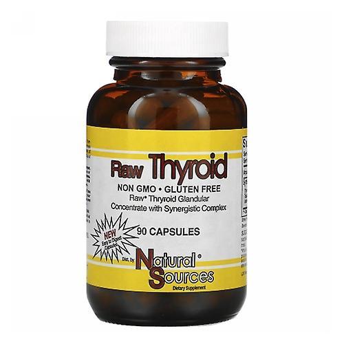 Natural Sources Raw Thyroid, 90 Caps (Pack of 4) on Productcaster.