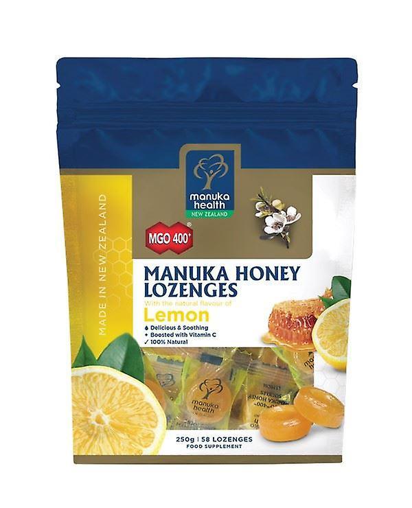 Manuka Health MGO 400+ Manuka Honey Lemon Lozenges 250g - 58 lozenges on Productcaster.