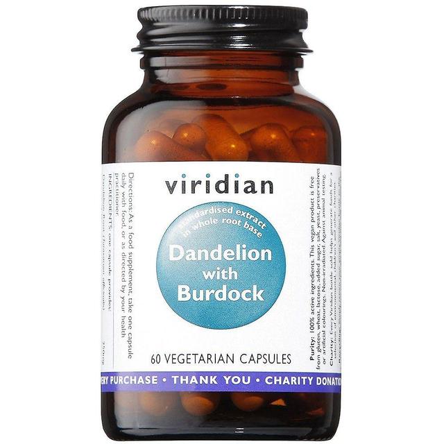 Viridian Dandelion with Burdock Extract Veg Caps 60 (811) on Productcaster.