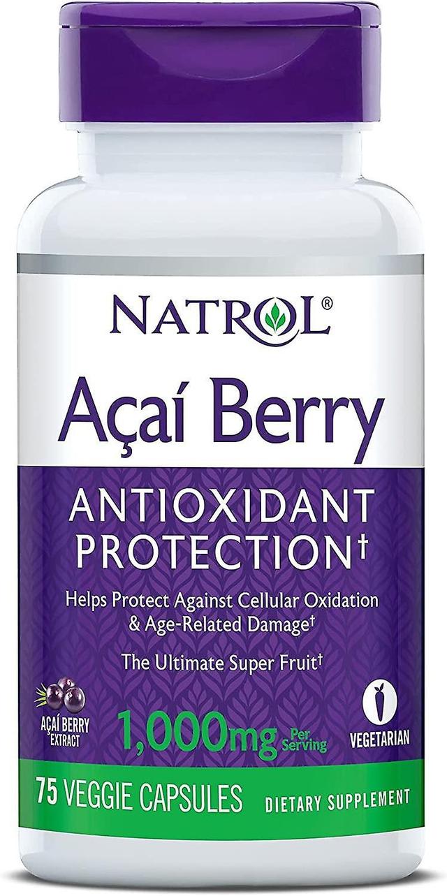 Natrol Acai Berry 1,000mg 75 Veggie Capsules on Productcaster.