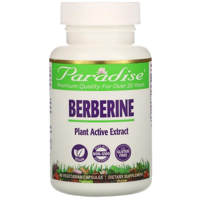 Paradise Herbs, Berberine, 60 Vegetarian Capsules on Productcaster.