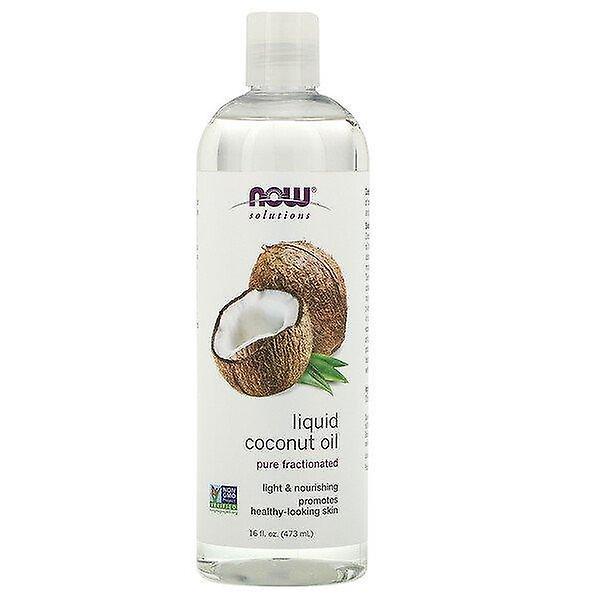 NOW Foods Nu fødevarer, opløsninger, flydende kokosolie, ren fraktioneret, 16 fl oz (473 ml) on Productcaster.