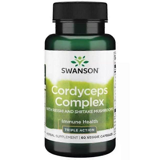 Complexo Swanson Cordyceps com Cápsulas de Cogumelos Reishi e Shiitake 60 on Productcaster.