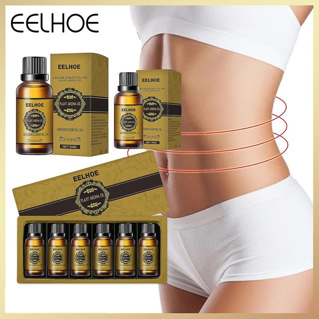 Óleo de gengibre de drenagem da barriga, óleo de gengibre natural óleo essencial relaxe líquido massageador, óleo de massagem de emagrecimento de e... on Productcaster.