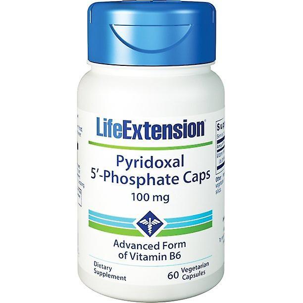 Life extension - pyridoxal 5'-phosphate caps 100 mg. - 60 vegetarian capsules on Productcaster.