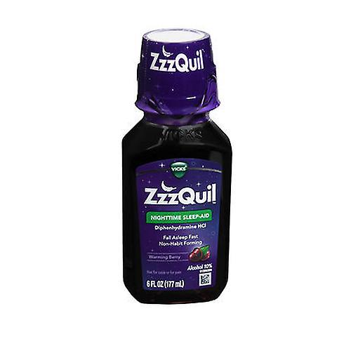 Procter & Gamble ZzzQuil Nighttime Sleep-Aid Liquid Warming Berry, 6 oz (Pack of 1) on Productcaster.