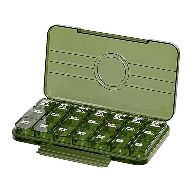 Best Selling!Vitamin 3 Times A Day Daily With Separate Container Supplements Pill Organizer on Productcaster.