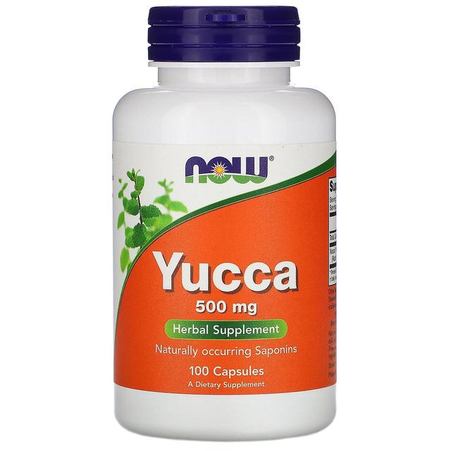 NOW Foods Nu voedingsmiddelen, Yucca, 500 mg, 100 Capsules on Productcaster.