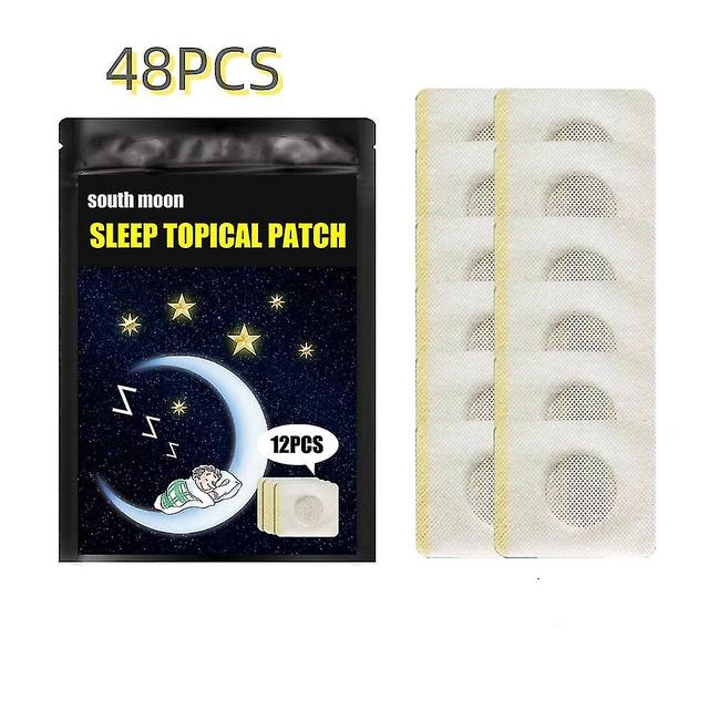 Lgigi 48pcs Relax Brain Sleep Aid Patch Improve Sleep Quality Sticker Relieve Anxiety Stress on Productcaster.