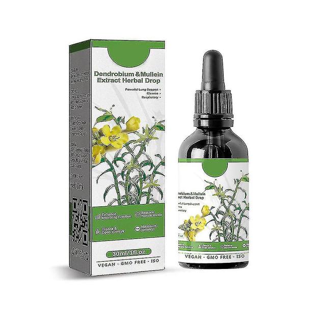 Dendrobium Mullein Extract Powerful Lung Cleanse Respiratory Herbal Drops 3pcs on Productcaster.