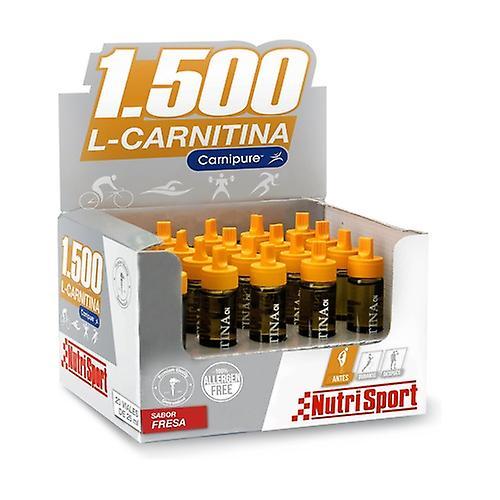 Nutrisport L Carnitine 1500 Strawberry 20 ampoules on Productcaster.