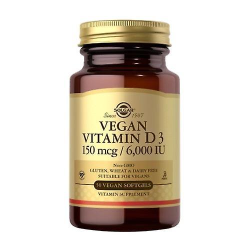 Solgar Vegan Vitamin D3,150 mcg,50 Softgels (Pack of 1) on Productcaster.