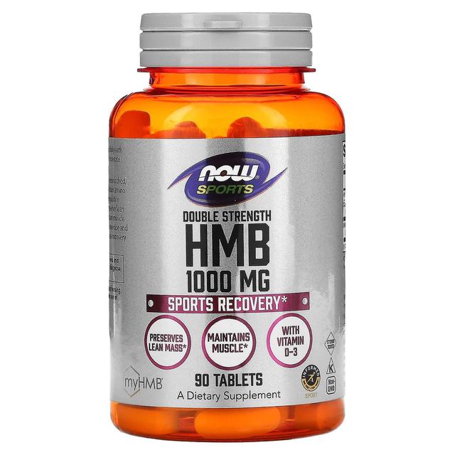 NOW Foods, Sports, HMB, Double Strength, 1,000 mg, 90 Tablets on Productcaster.