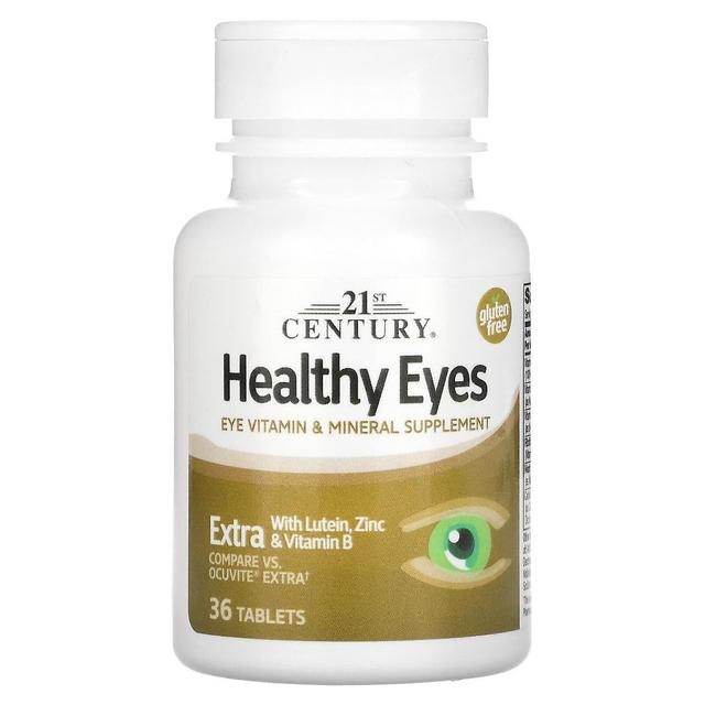 21st Century, Healthy Eyes, Extra With Lutein, Zinc & Vitamin B, 36 Tablets on Productcaster.