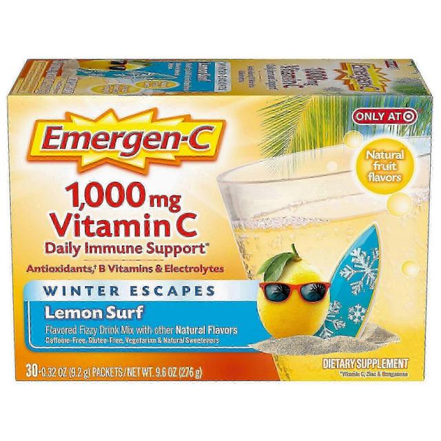 Emergen-c vitamín c 1000 mg fizzy nápojov mix, citrónový surf, 30 ea on Productcaster.