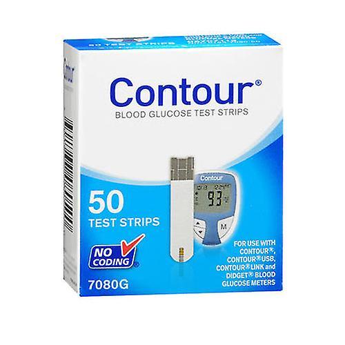 Bandelettes de test glycémique Bayer Contour, nombre de 50 (boîte de 1) on Productcaster.