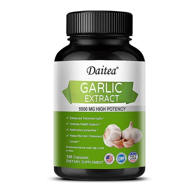 Vorallme Daitea Garlic Capsules Antioxidants Help Maintain Cholesterol Levels Strengthen The Immune System Support Skin Heart Health 120count-1 bottle on Productcaster.