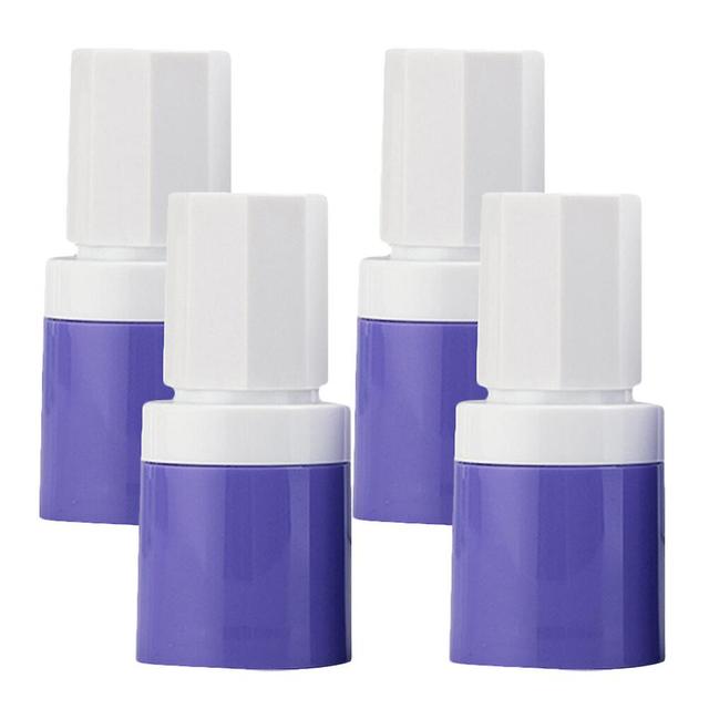 4 Pcs Travel Lotion Bottles Empty Makeup Bottles Refillable Airless Pump Bottles For Foundation Purple 8.90X4.10X4.10CM on Productcaster.