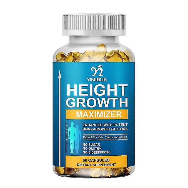 Height Growth Capsules Promote Bone Growth And Health Calcium Vitamins Get Taller Supplement 1 Bottles 60pcs on Productcaster.