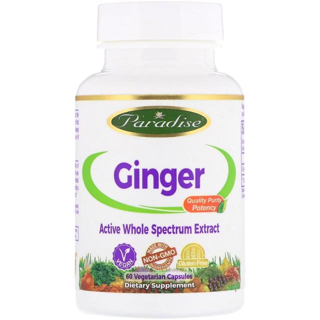 Paradise Herbs Paradise Erbe, Ginger, 60 Capsule Vegetariane on Productcaster.