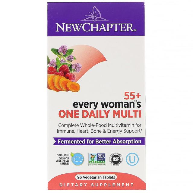 New Chapter, 55+ Every Woman's One Daily Multi, 96 Vegetarian Tablets on Productcaster.