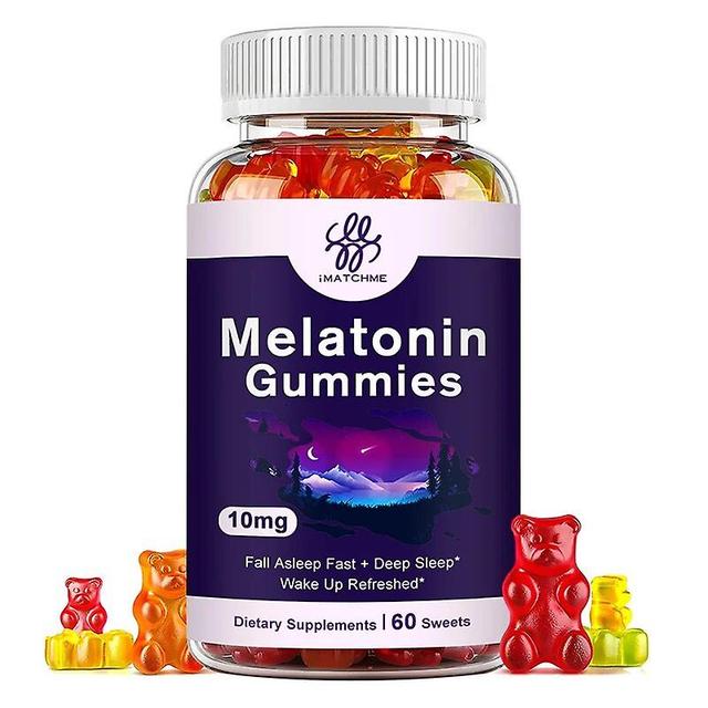 iMATCHME 10Mg Melatonina Gummies Vitamina B6 Allevia lo stress Dormire meglio Calma la mente per gli adultiTIB TIB . 60pc on Productcaster.