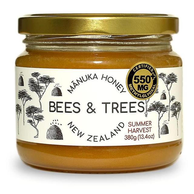 Bees & Trees Honey LLC Bier & træer 100% ren monofloral New Zealand Manuka honning 550+ 13,4 oz on Productcaster.