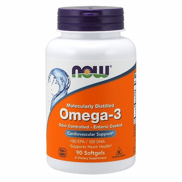 Now Foods Molecularly Distilled Omega-3, 90 Sgels (Pack of 4) on Productcaster.