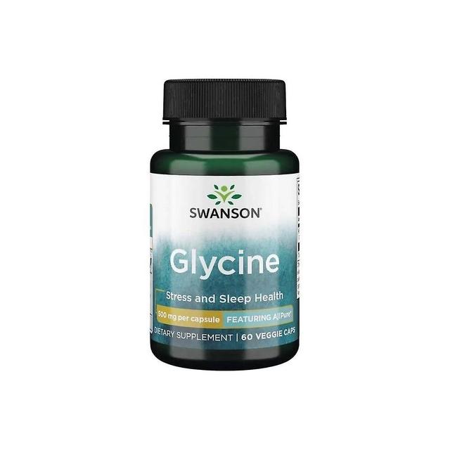 Swanson glycine 500 mg 60 capsules BI7586 on Productcaster.