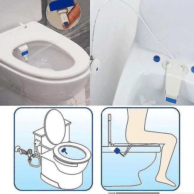 Bathroom Bidet Toilet Fresh Water Spray Clean Seat Non-electric Attachment Kit on Productcaster.