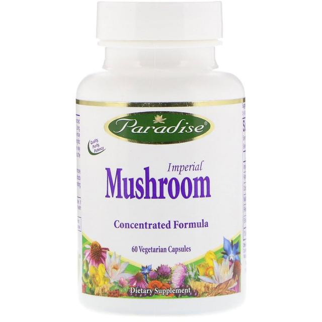 Paradise Herbs, Imperial Mushroom, Immune Formula, 60 Vegetarian Capsules on Productcaster.