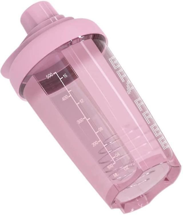 Protein Mixer Shaker Bottle With Twist And Lock Portable Pre Workout Protein Drink Shaker Cup, smoothies et shakes (rose) on Productcaster.