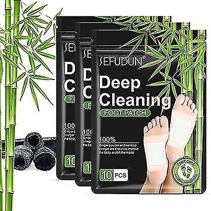 Shirtking 30pcs Fußentgiftung, Fußentgiftungspflaster, tiefenreinigende Detox-Fußpflaster, natürliche pflanzliche Detox-Fußpflaster, Giftstoffe aus... on Productcaster.