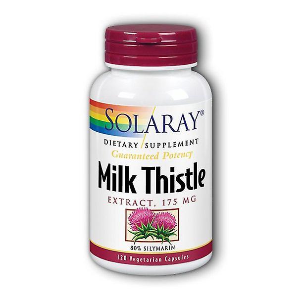 Solaray milk thistle seed extract 175mg | antioxidant intended to help support a normal, healthy liver | non-gmo & vegan | 120 vegcaps on Productcaster.