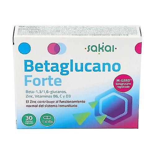 Sakai Beta glucan forte immunsystem 30 vegetabilske kapsler (pebermynte) on Productcaster.