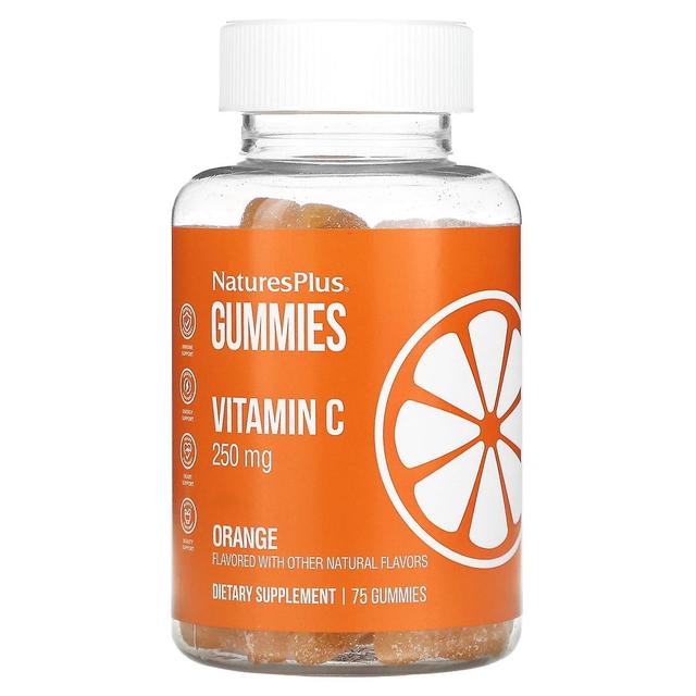 Nature's Plus NaturesPlus, Vitamin C Gummies, Orange, 125 mg, 75 Gummies on Productcaster.