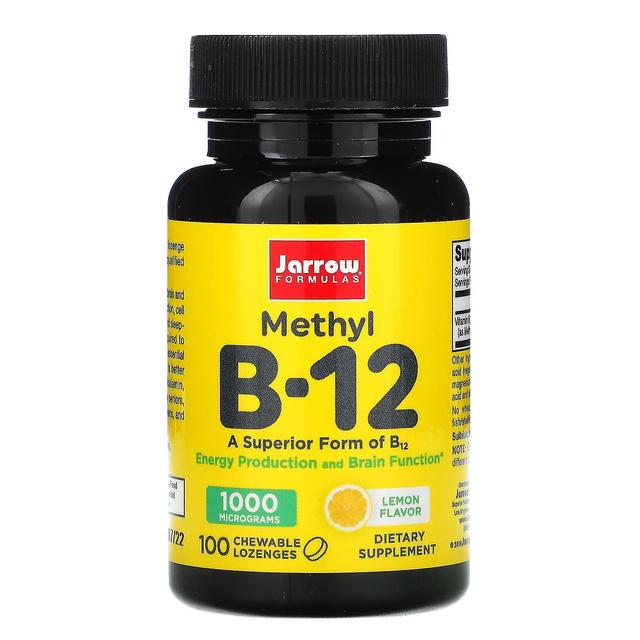 Jarrow Formulas, Methyl B-12, Limone, 1.000 mcg, 100 Pastiglie masticabili on Productcaster.