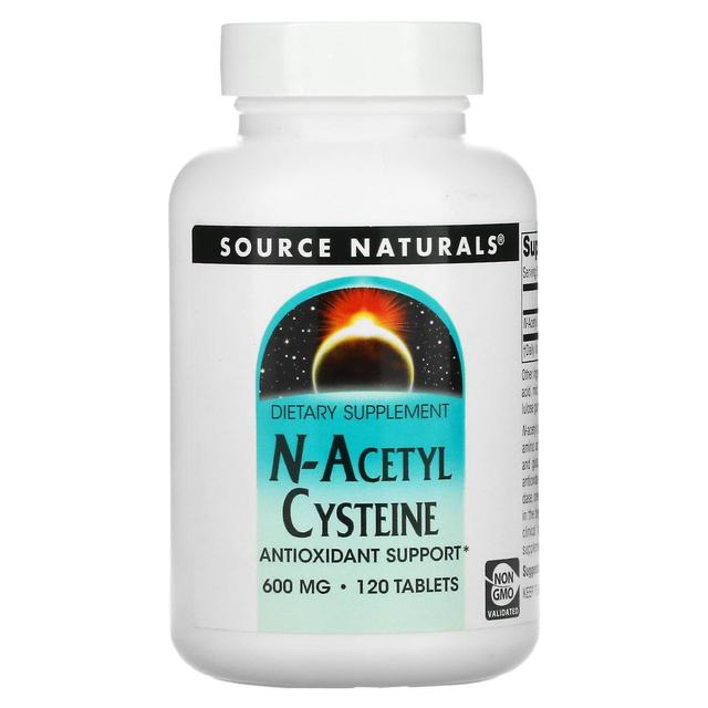 Source Naturals Fonte Naturals, N-acetilcisteína, 600 mg, 120 comprimidos on Productcaster.