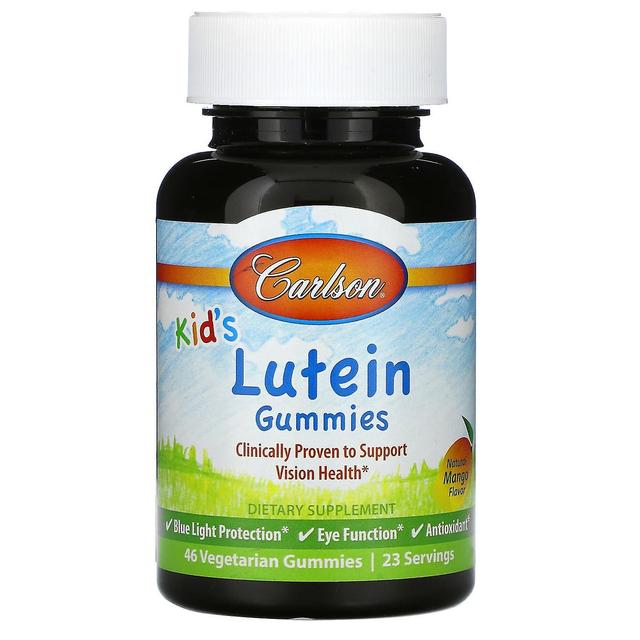 Carlson, Kid's Lutein Gummies, Natural Mango, 46 vegetarische Gummis on Productcaster.