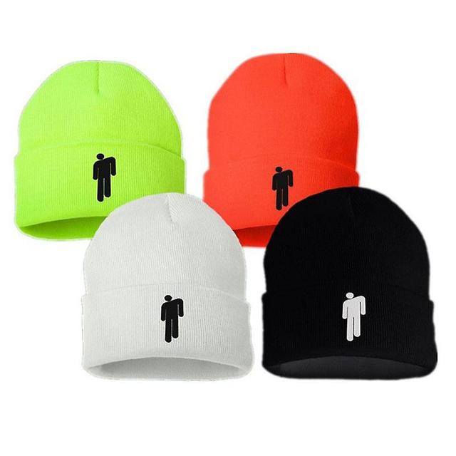 Unisex Hip-hop Casual Bonnet Haft Beanie Hat na zimę Trwały wielokrotnego użytku Hip-hop Hat czarny on Productcaster.