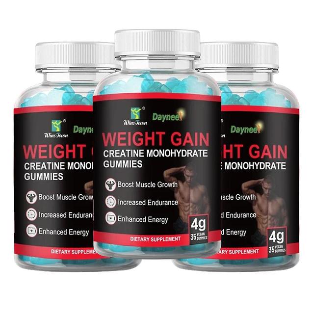 Creatine Monohydrate Gummies For Weight Gain | Dietary Supplement For Increasing Muscle Mass, Energy, Muscle Recovery And Endurance 1-pack 3PCS on Productcaster.