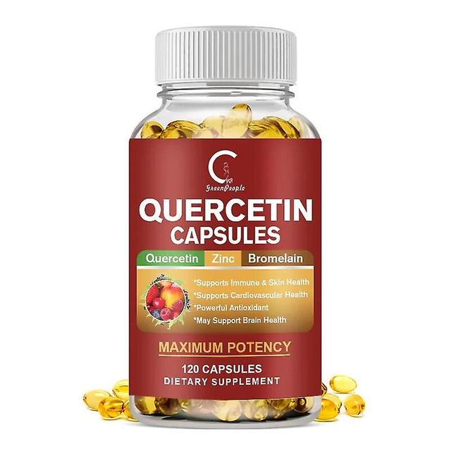 Hikig Quercetin Capsule Vitamin C + Zinc For Antioxidant Anti-tumor Antitussive Chronic Bronchitis Chest Tightness 120pcs on Productcaster.