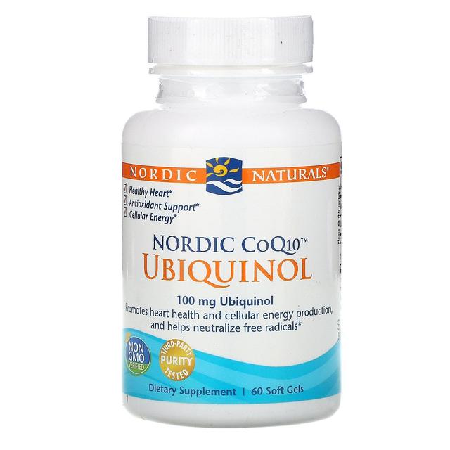 Nordic Naturals, Ubiquinol, Nordic CoQ10, 100 mg, 60 Soft Gels on Productcaster.