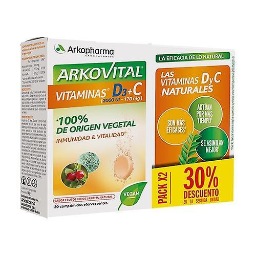 Arkopharma Arkovital vitamín D3 + C zelenina 60 šumivých tabliet (červené bobule) on Productcaster.