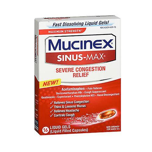 Mucinex Maximum Strength Sinus-Max Pressure Pain & Cough, 16 Chacun (Paquet de 1) on Productcaster.