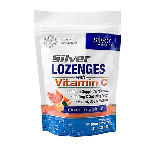 Silver Biotics (American Biotech Labs) Silver Lozenges w/ Vitamin C, 21 Lozenges (Pack of 2) on Productcaster.