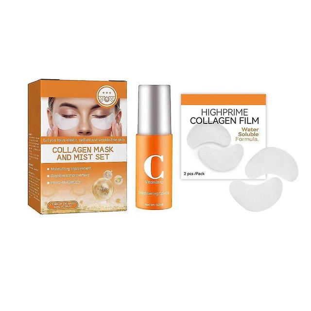 unbrand Highprime Collagen Film Mist Kit, teknologiopløselig kollagenfilm, udjævner fine linjer 2 set on Productcaster.